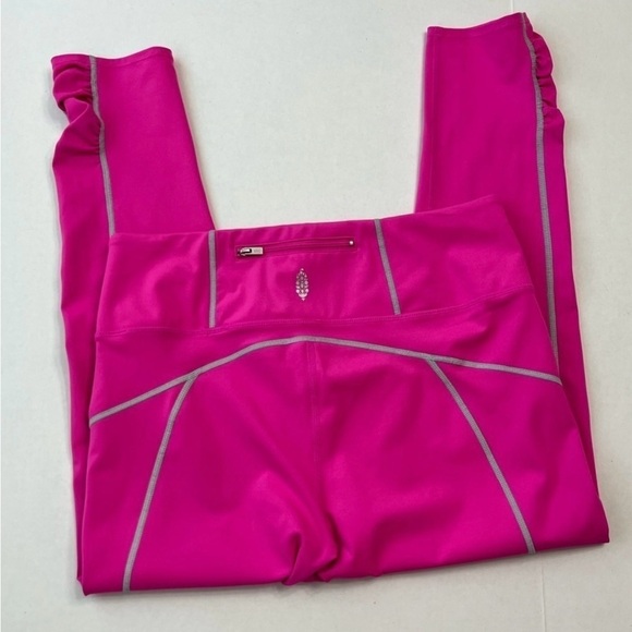 Free People Movement Hot Pink Leggings Size Large - Picture 5 of 9